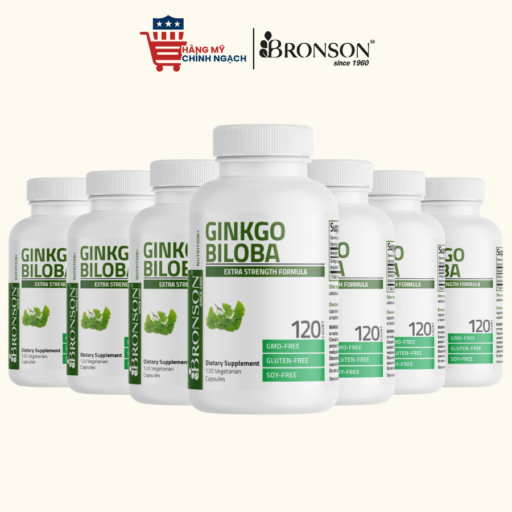 Viên Uống Thảo Dược Cải Thiện Chức Năng Não Bộ Bronson Ginkgo Biloba - 120 Viên