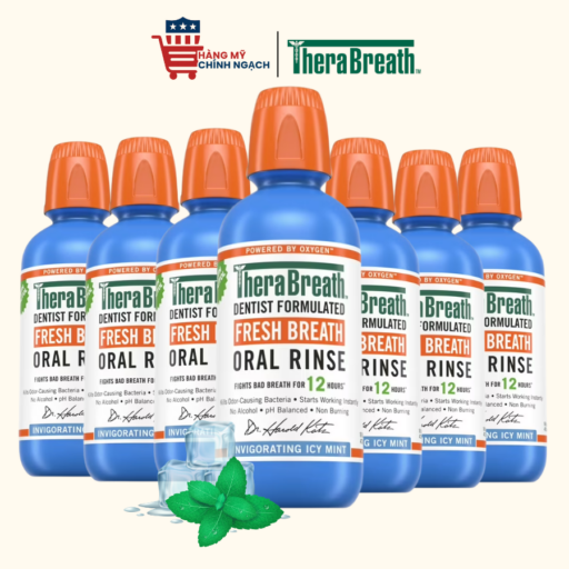 Nước Súc Miệng Ngăn Ngừa Sâu Răng Và Hôi Miệng Therabreath Fresh Breath Dentist 473ml