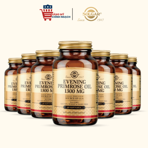 Viên uống tinh dầu hoa anh thảo Solgar Evening Primrose Oil 1300mg của Mỹ