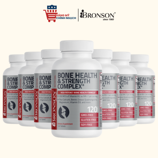 Viên Uống Tăng Cường Sức Khỏe Xương Khớp Bronson Bone Health & Strength Complex-120 Viên