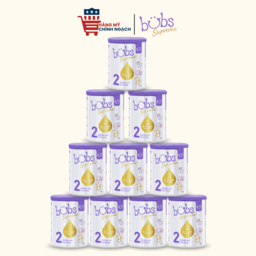 Sữa Bột Bubs Supreme Đạm A2 Số 2 Cho Bé Từ 6-12 Tháng 800g