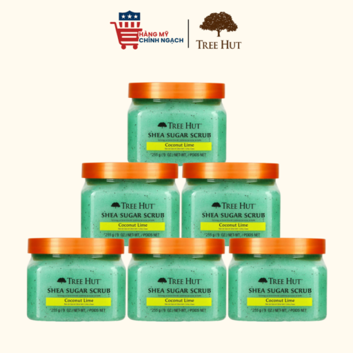 Tẩy Tế Bào Chất Dưỡng Ẩm Cơ Thể Tree Hut Coconut Lime Shea Sugar Scrub 255g