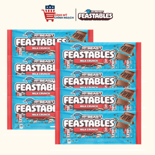 Kẹo Socola Mr.Beast Hương Milk Crunch Chocolate 60g Của Mỹ