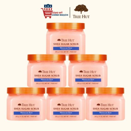 Tẩy Tế Bào Chết Dưỡng Ẩm Cơ Thể Tree Hut Moroccan Rose Shea Scrub 255g