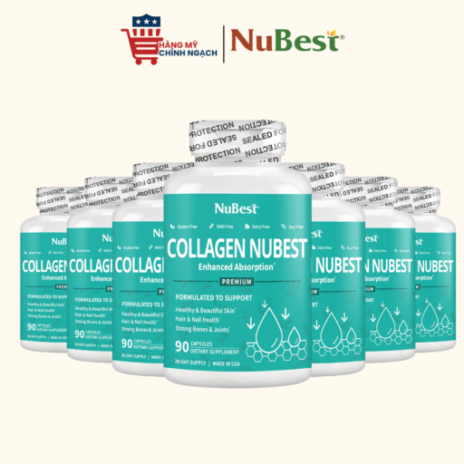 Viên Uống Cung Cấp Collagen Cho Da Ẩm Mịn Nubest Collagen Enhanced Absorption 90 Viên