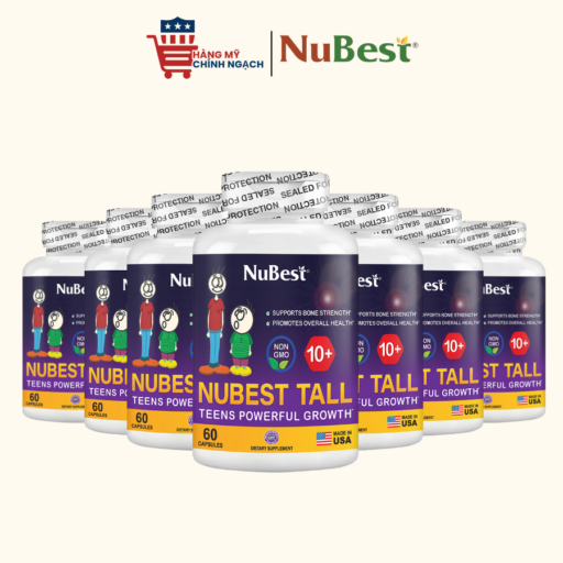 Viên Uống Tăng Trưởng Chiều Cao Cho Trẻ 10 Tuổi Trở Lên Nubest Tall Teens Powerful Growth 60 Viên