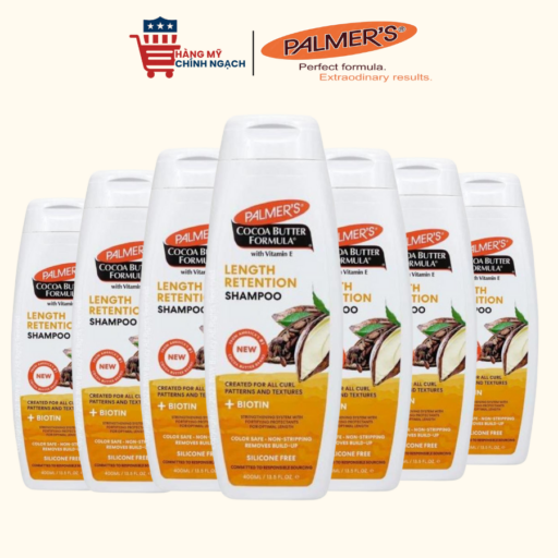 Dầu Gội Bioitin Hỗ Trợ Giảm Rụng Tóc Palmer's Cocoa Butter Shampoo 400ml
