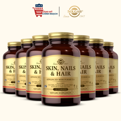 Solgar Hair Nail & Skin – Dưỡng tóc, móng & da đẹp toàn diện 60 viên