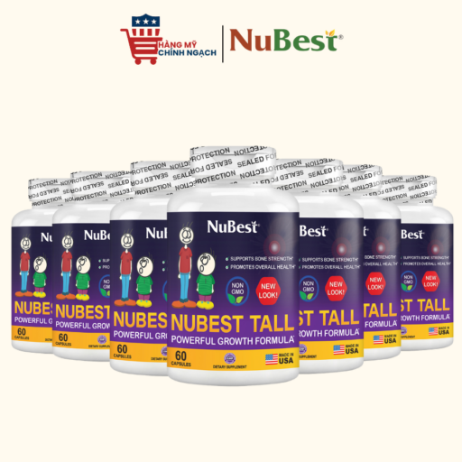 Viên Uống Tăng Trưởng Chiều Cao Nubest Tall Powerful Growth Formula 60 Viên