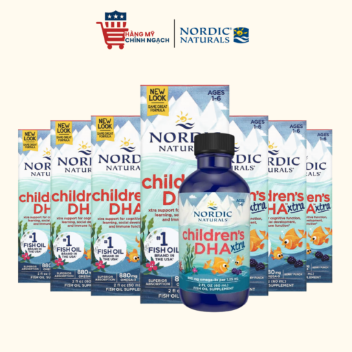 Siro Bổ Sung DHA Cho Trẻ Từ 1-6 Tuổi Nordic Naturals Children's DHA Xtra 880mg 60ml