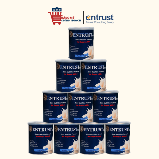Sữa Entrust Bổ Xương Dành Cho Người Tiểu Đường Hương Vani của Mỹ 400g