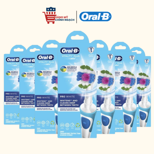 Bàn Chải Điện Oral-B Vitality Plus Pro White – Làm Sạch Sâu & Trắng Răng