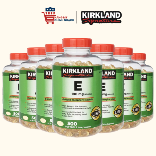 Viên Uống Vitamin E Chống Lão Hóa Kirkland Vitamin E Của Mỹ 500 Viên