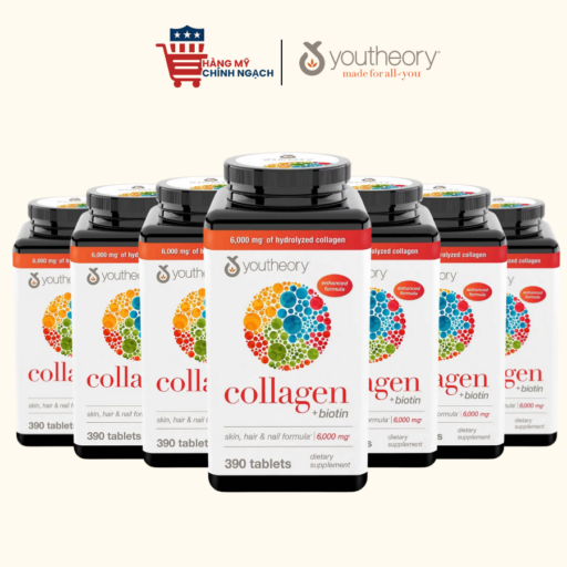 Viên Uống Youtheory Collgaen Type 1, 2 & 3 Hỗ Trợ Sức Khỏe Phụ Nữ 390 Viên