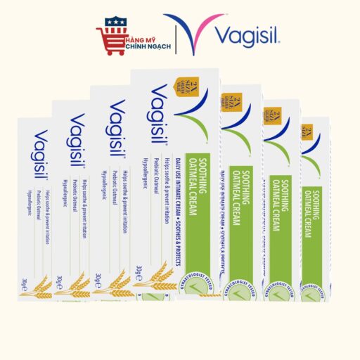 Kem dưỡng làm dịu vùng kín chiết xuất yến mạch Vagisil Soothing Oatmeal Cream 30g