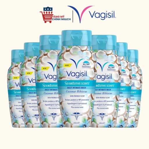 Dung dịch vệ sinh phụ nữ Vagisil Scentsitive Scents Coconut Hibiscus 240ml