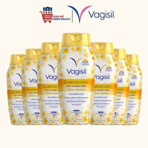 Dung dịch vệ sinh phụ nữ Vagisil Scentsitive Scents White Jasmine cân bằng pH 354ml