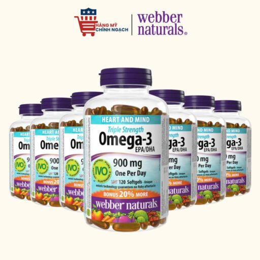 Viên Uống Bổ Sung Dầu Cá Webber Naturals Omega-3 900mg EPA/DHA