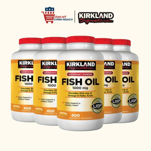 Dầu Cá Kirkland Signature Fish Oil 1000mg – 400 Viên