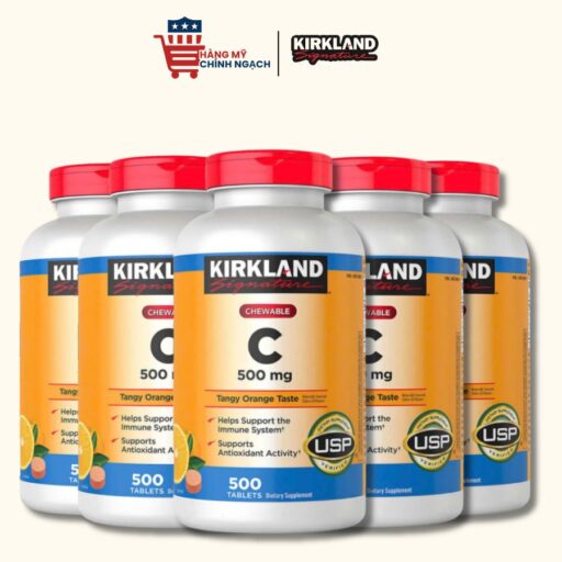 Viên Nhai Vitamin C Kirkland Signature  500mg 500 viên Của Mỹ