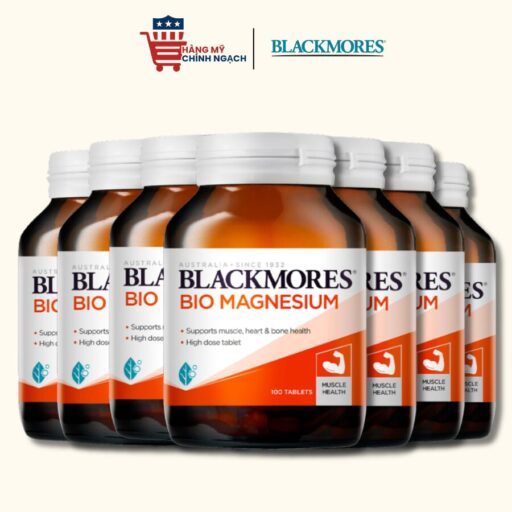 Viên Uống Bổ Sung Magie Blackmores Bio Magnesium Hỗ Trợ Cơ Bắp, Giảm Chuột Rút & Mệt Mỏi