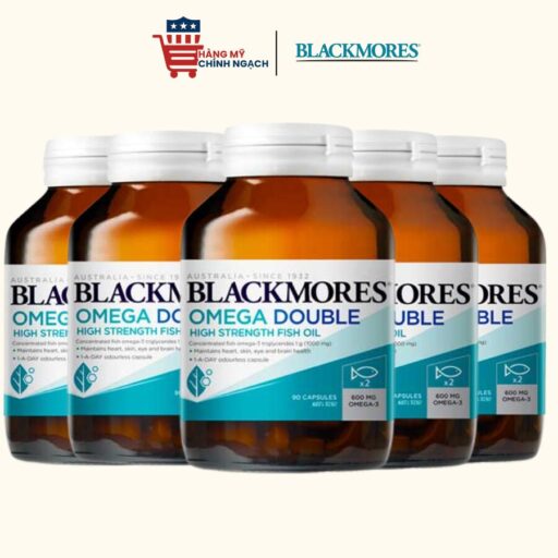 Viên uống dầu cá Blackmores Double Omega High Strength bổ sung Omega 3 hàm lượng cao