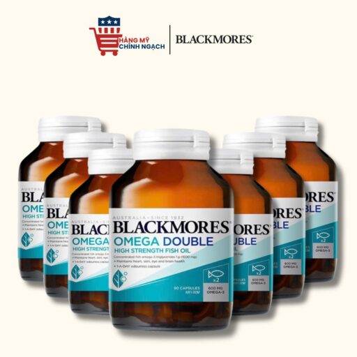 Viên uống dầu cá Blackmores Double Omega High Strength bổ sung Omega 3 hàm lượng cao