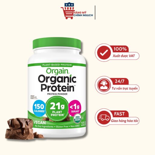 Bột Protein Thực Vật Hữu Cơ Orgain Organic Protein Plant-Based 920g