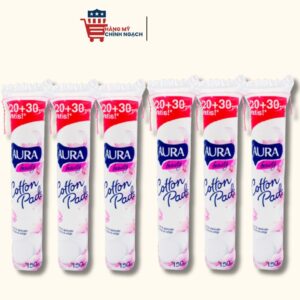 Bông Tẩy Trang AURA Beauty Cotton Pads 150 Miếng