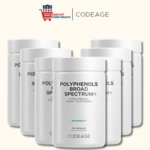 Viên Uống Hỗ Trợ Chống Oxy Hóa Codeage Polyphenols Broad Spectrum 120 viên