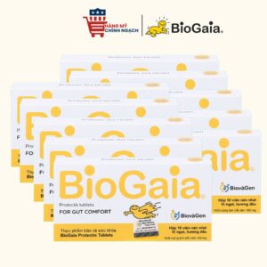 Viên nhai men vi sinh BioGaia Protectis Chewable Tablets hỗ trợ tiêu hóa 10 viên