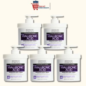 Kem dưỡng thể cấp ẩm Advanced Clinicals Hyaluronic Acid Hydrating Body Cream 454g