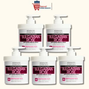 Kem dưỡng thể hoa hồng dưỡng ẩm Advanced Clinicals Bulgarian Rose Skin Rescue Cream 454g