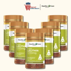 Viên uống hỗ trợ sức khỏe tim mạch Healthy Care Super Lecithin 1200mg 200 viên