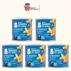 Bánh Ăn Dặm Giòn Tan Cho Bé Gerber Lil' Crunchies 42g
