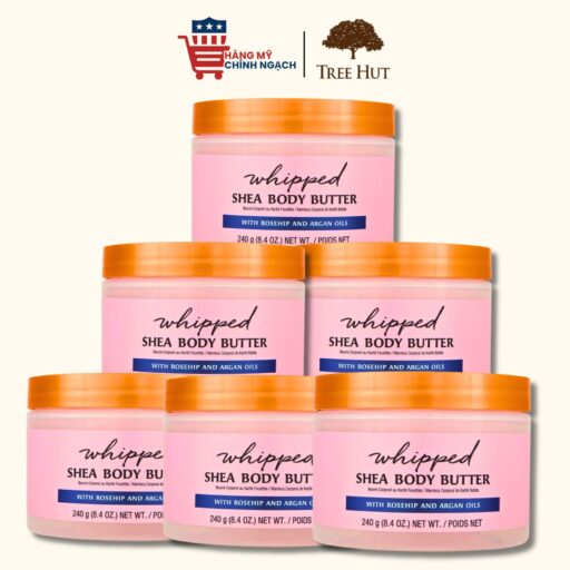Bơ dưỡng thể Tree Hut Whipped Body Butter Moroccan Rose 240g