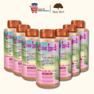 Gel tắm dưỡng thể làm sạch da Tree Hut Tropic Glow Sparkling Gel Wash 532ml