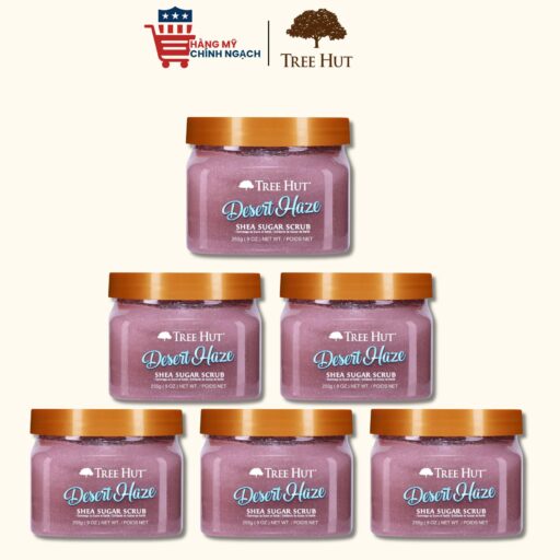 Tẩy tế bào chết cơ thể Tree Hut Desert Haze Shea Sugar Scrub 255g