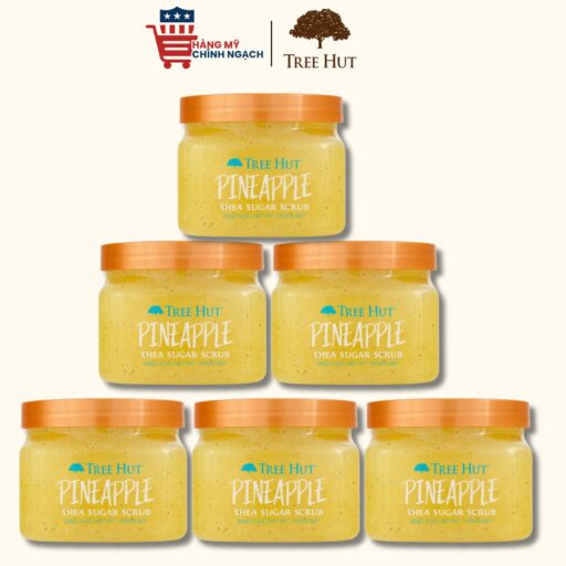 Tẩy tế bào chết cơ thể Tree Hut Pineapple Shea Sugar Scrub 255g