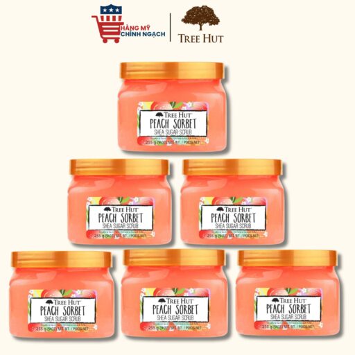 Tẩy tế bào chết cơ thể Tree Hut Peach Sorbet Shea Sugar Scrub 255g