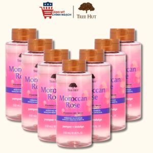Gel tắm dưỡng thể làm sạch da Tree Hut Moroccan Rose Foaming Gel Wash 532ml
