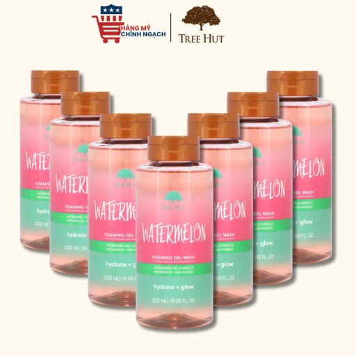 Gel tắm dưỡng thể Tree Hut Watermelon Foaming Gel Wash
