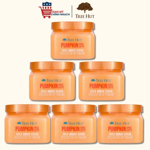 Tẩy tế bào chết cơ thể Tree Hut Pumpkin Spice Latte Shea Sugar Scrub 510g