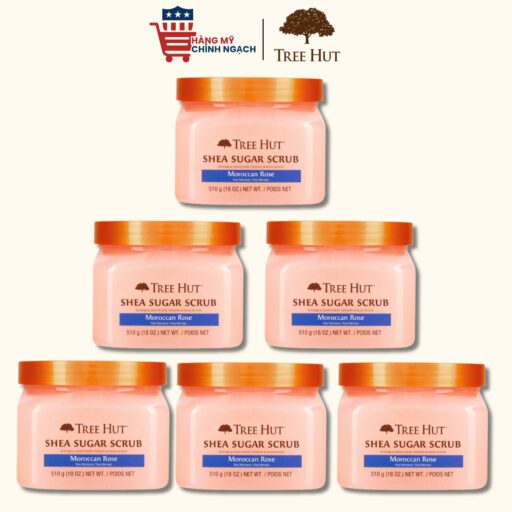 Tẩy tế bào chết cơ thể Tree Hut Shea Sugar Scrub Moroccan Rose 510g