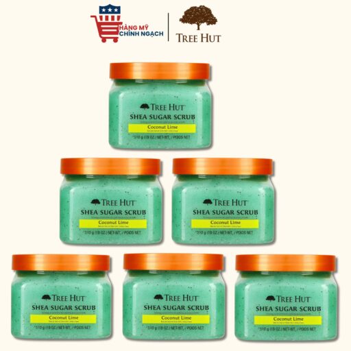 Tẩy tế bào chết cơ thể Tree Hut Shea Sugar Scrub Coconut Lime 510g