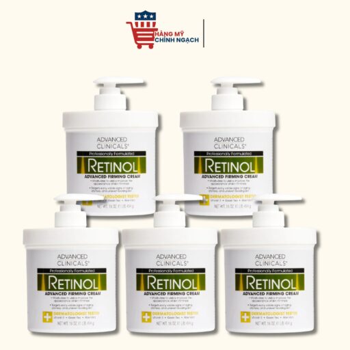 Kem dưỡng thể cải thiện da Advanced Clinicals Retinol Body Cream 454g