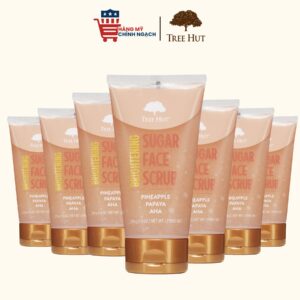 Tẩy Tế Bào Chết Da Mặt Tree Hut Brightening Sugar Face Scrub Pineapple Papaya AHA 210g
