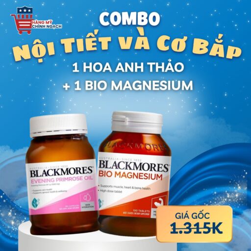 Combo Nội Tiết và Cơ Bắp: Hoa Anh Thảo & Bio Magnesium