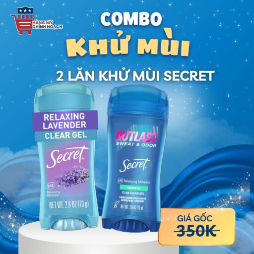 Combo Secret Ngăn Mồ Hôi: Lavender & Outlast Unscented