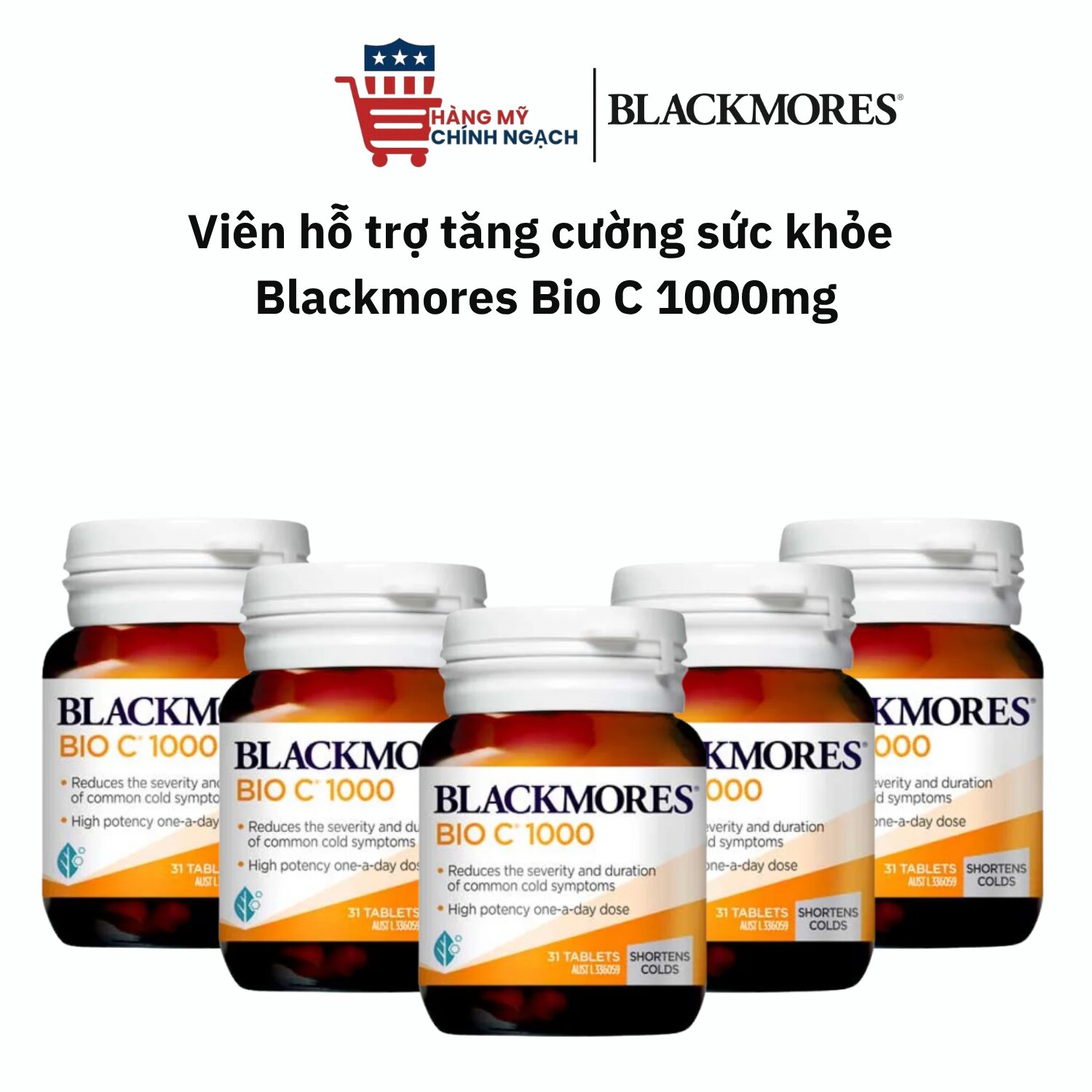 Blackmores Bio C 1000mg - Vitamin C Hỗ Trợ Chống Oxy Hóa & Tăng Cường Đề Kháng